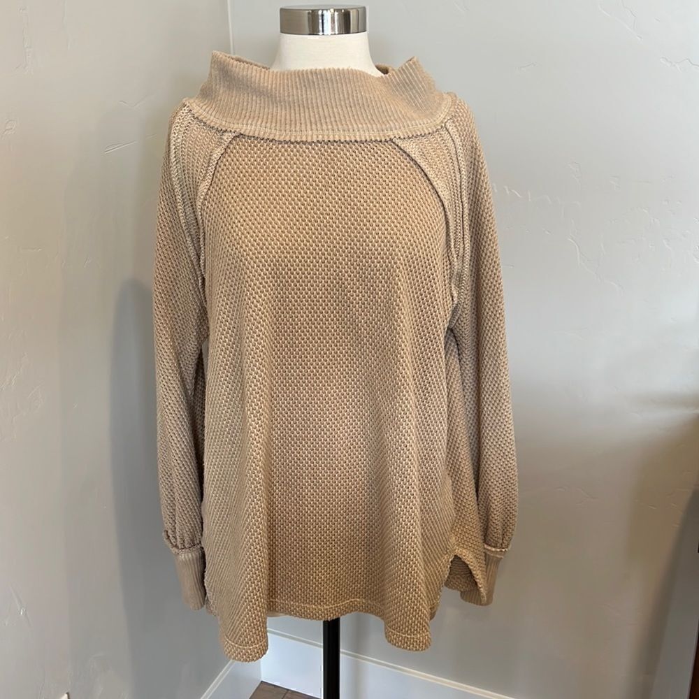 Free People Waffle Knit Tunic